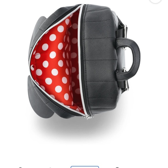 Disney Minnie Mouse Kids Backpack - Black and Red - Picture 3 of 4